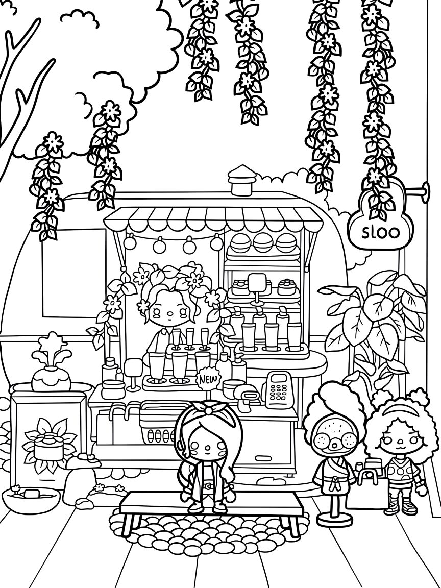 printable toca life toca boca coloring pages