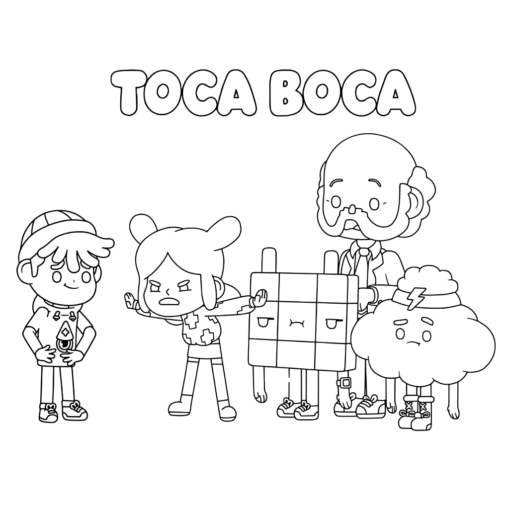 coloring pages toca boca