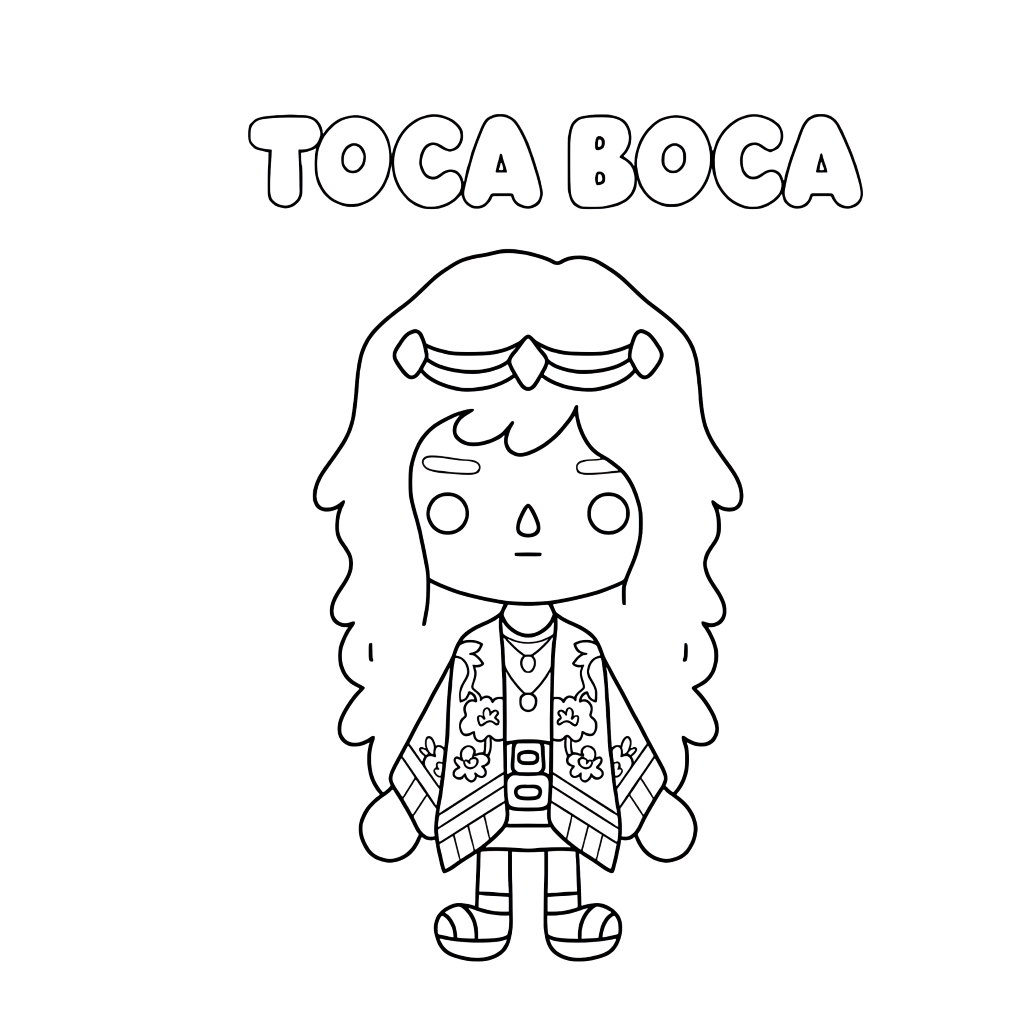 toca boca clothes coloring pages
