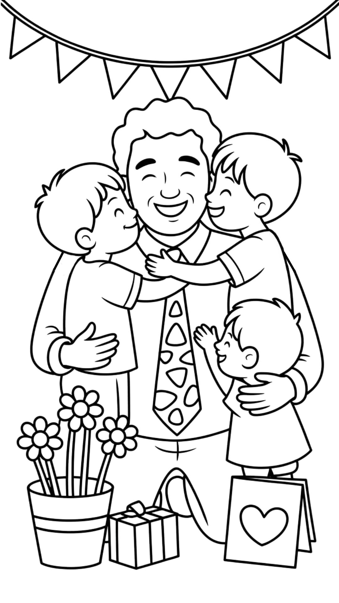 father's day coloring book