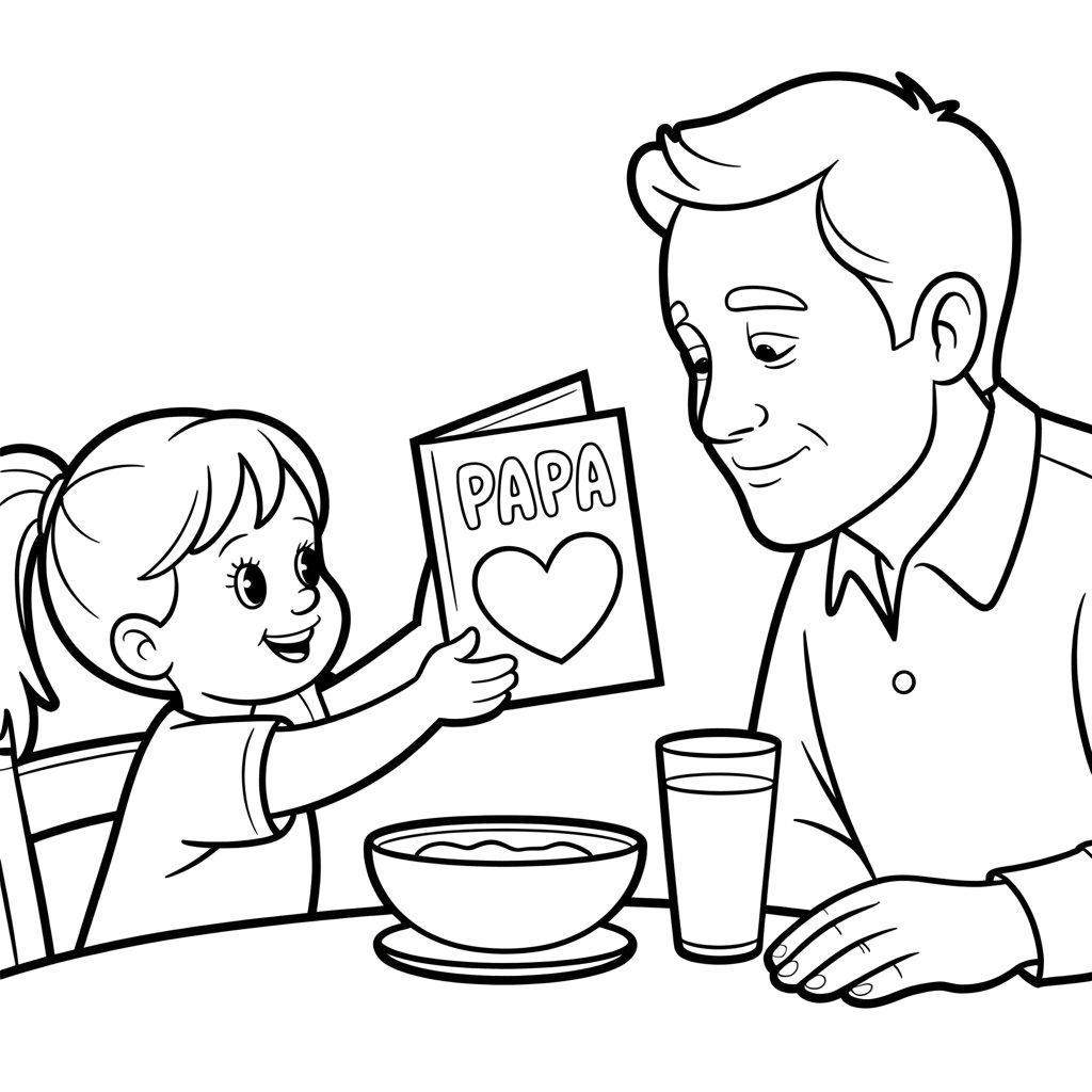 father's day color pages