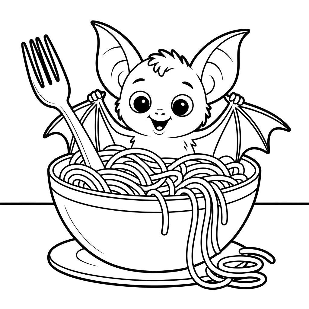 bat coloring pages printable