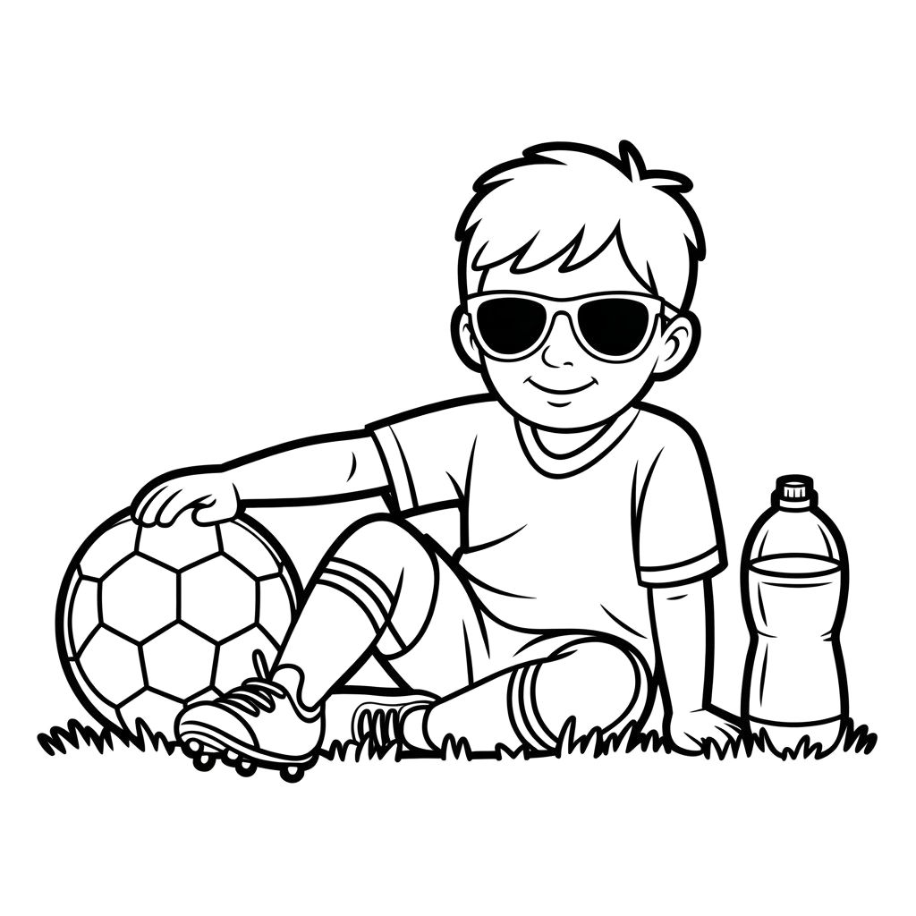 realistic football player coloring pages
