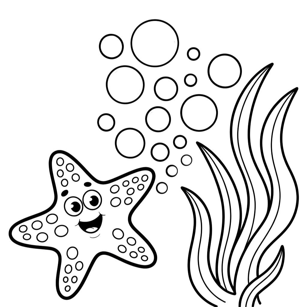 starfish coloring pages printable