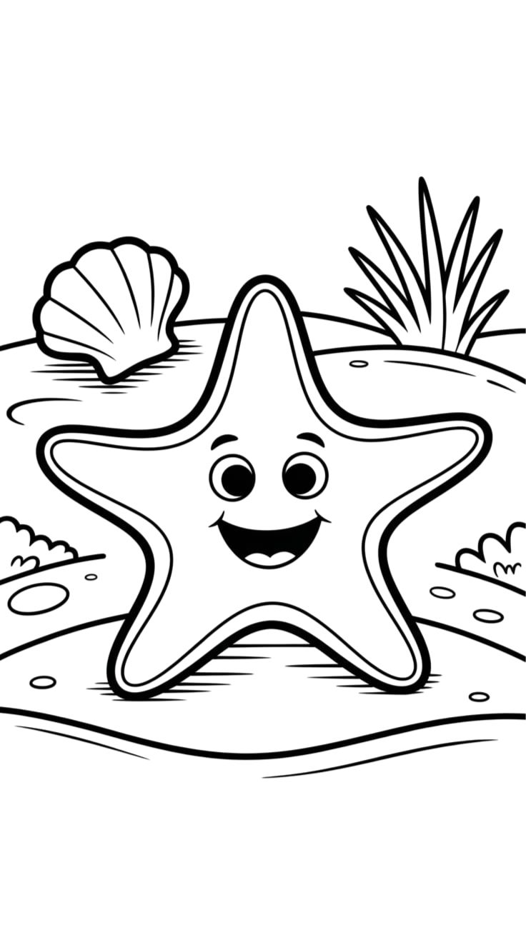 starfish coloring pages for adults