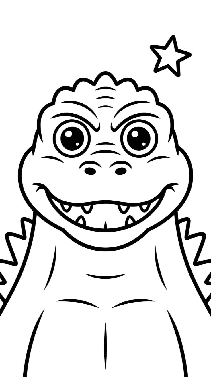 coloring pages godzilla