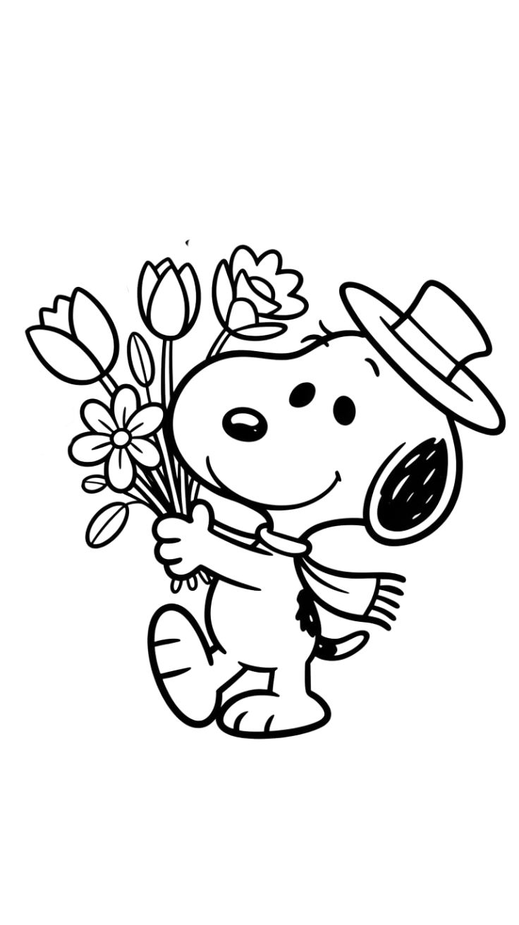 snoopy coloring pages