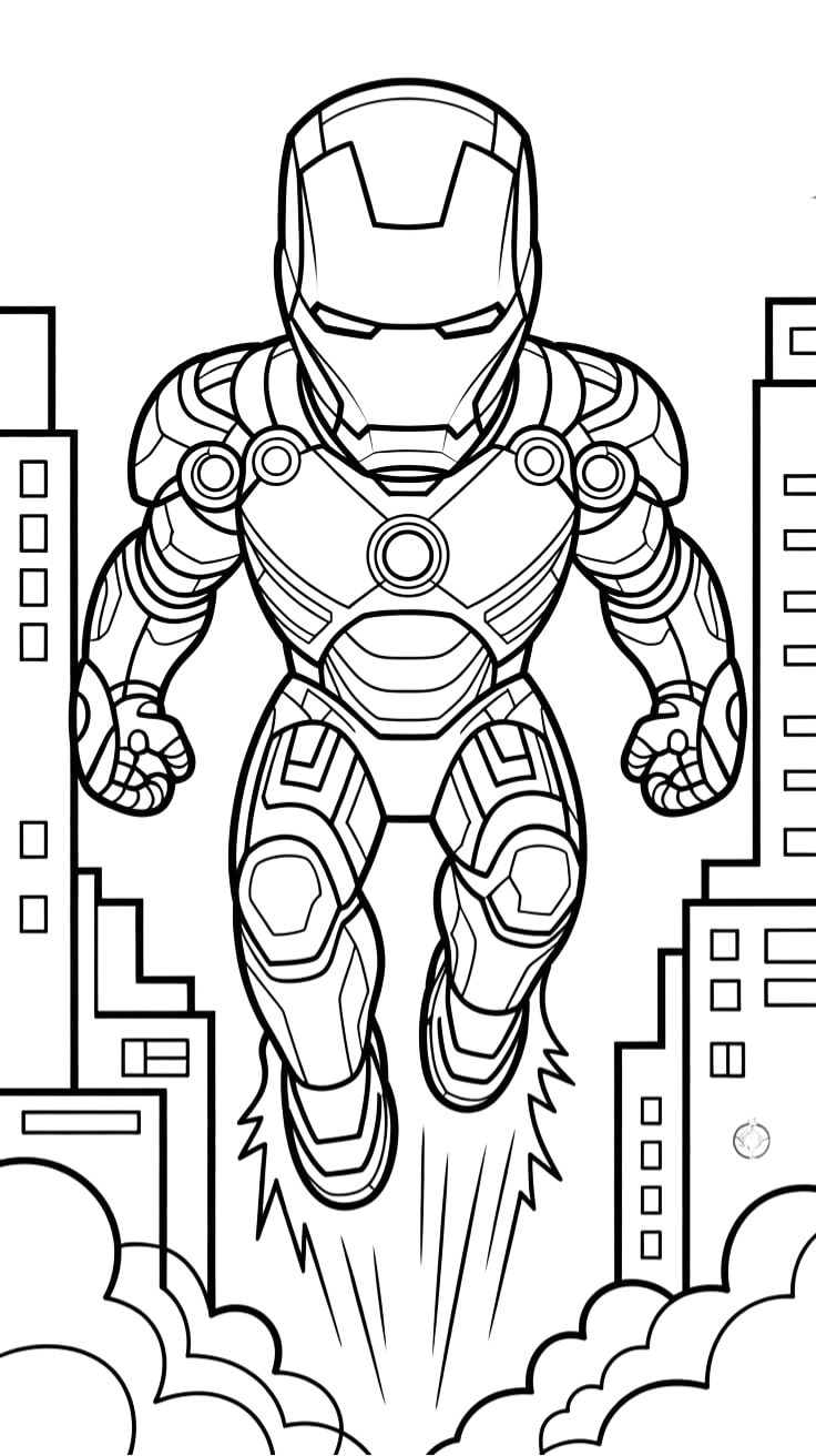 iron man coloring book