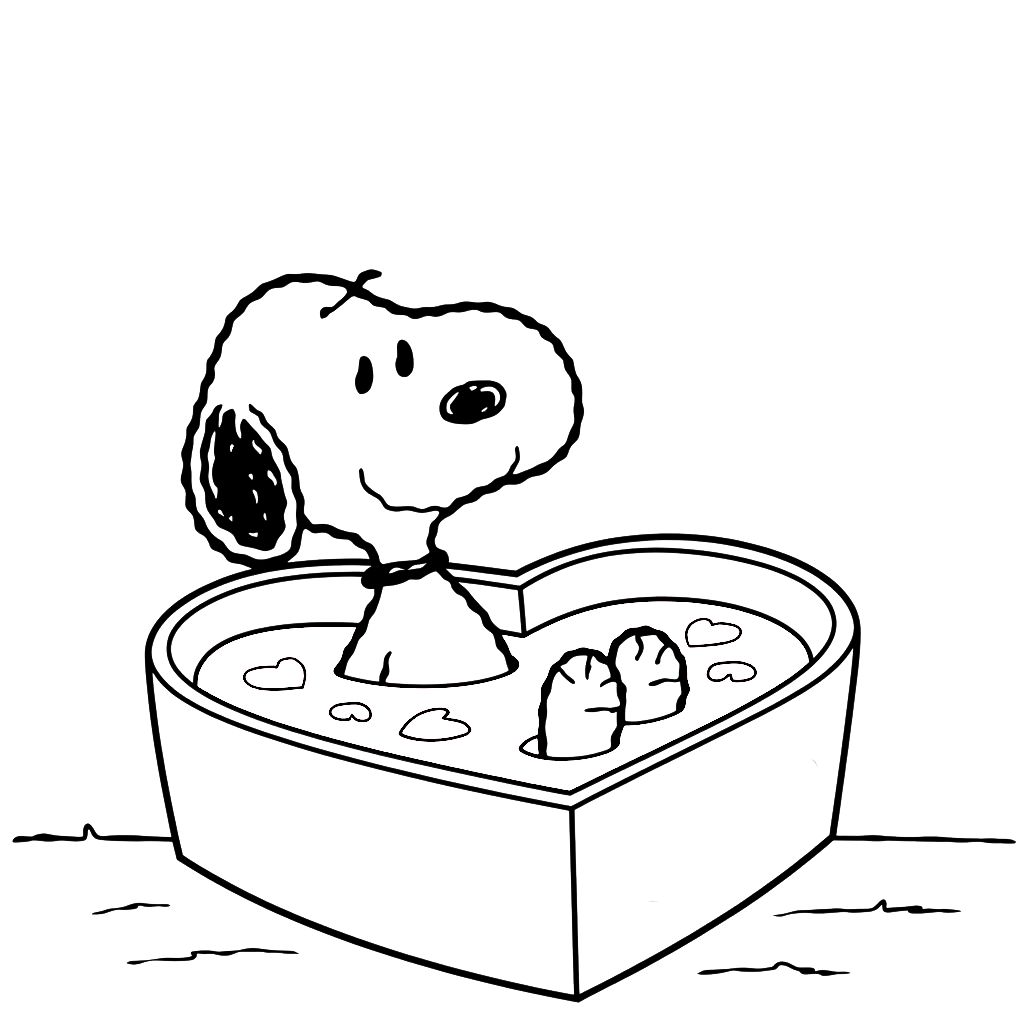 coloring pages snoopy