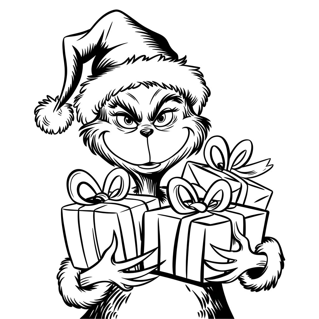 free grinch coloring pages