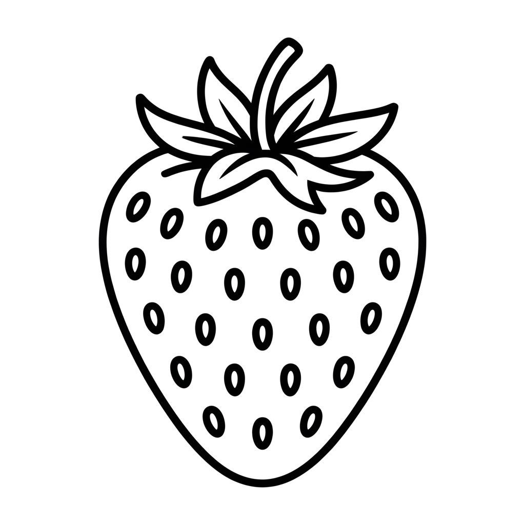 coloring pages strawberry
