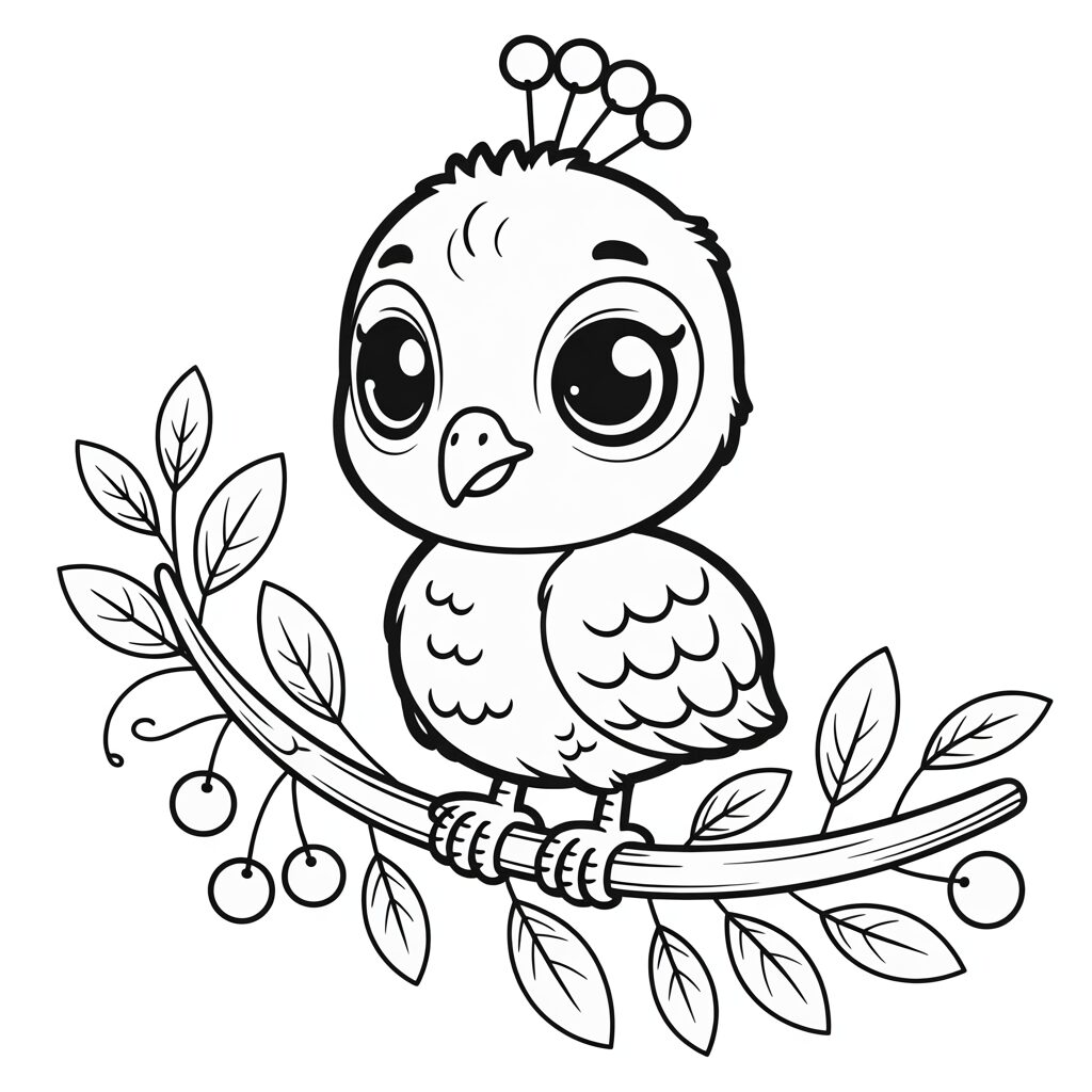 peacock coloring sheet