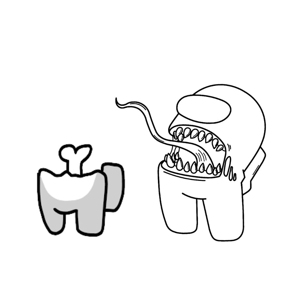 among us coloring pages