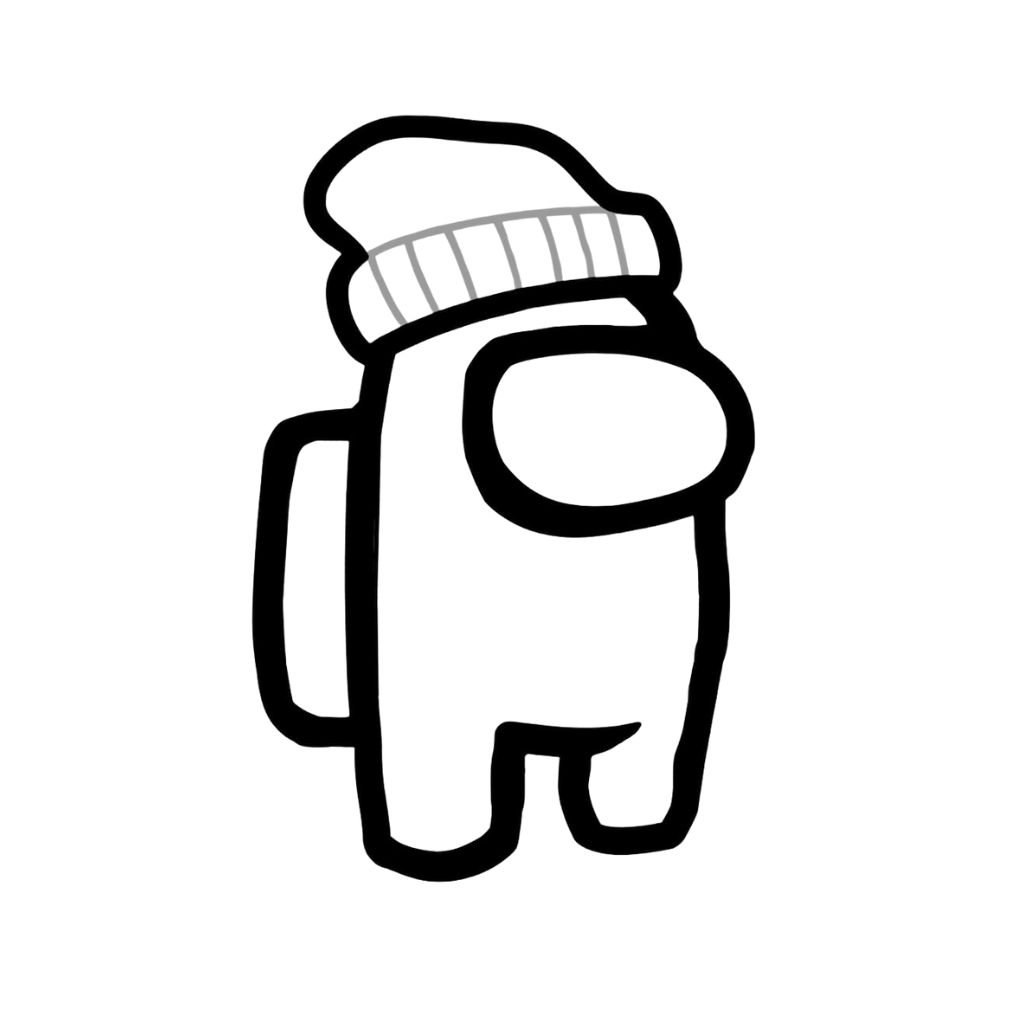 among us color pages