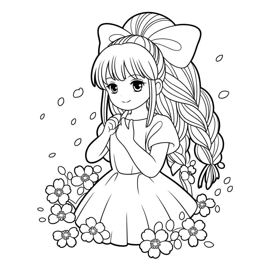 anime coloring page