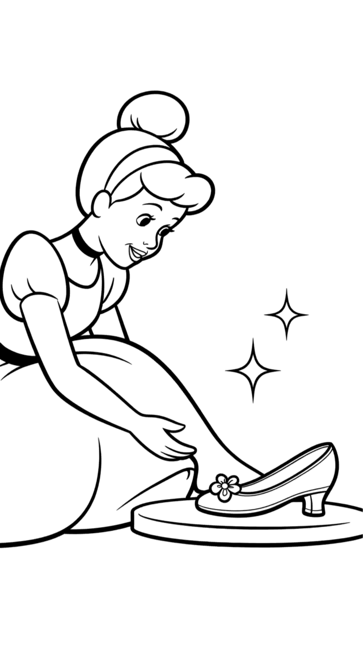 cinderella coloring sheets