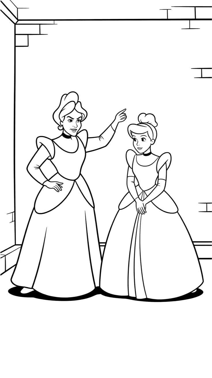 disney princess coloring pages cinderella