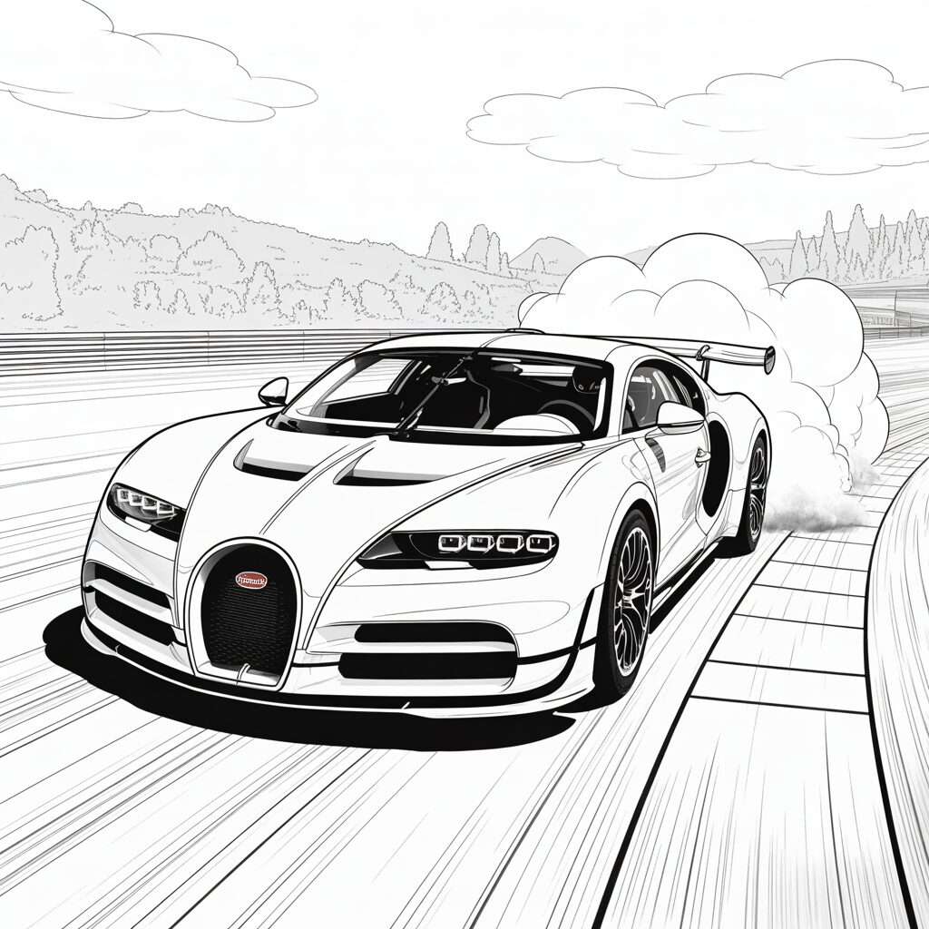 coloring pages bugatti
