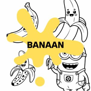 Banana Coloring Page