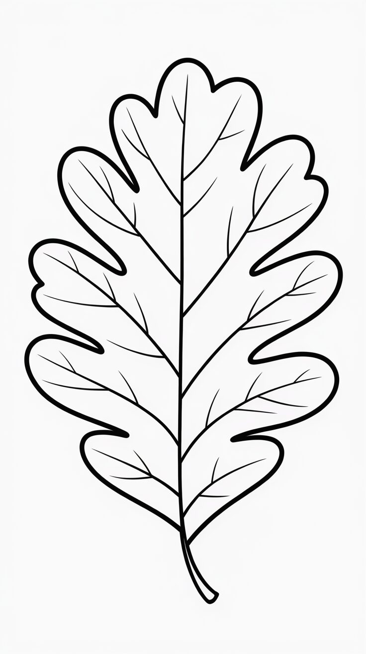 coloring leaf pages