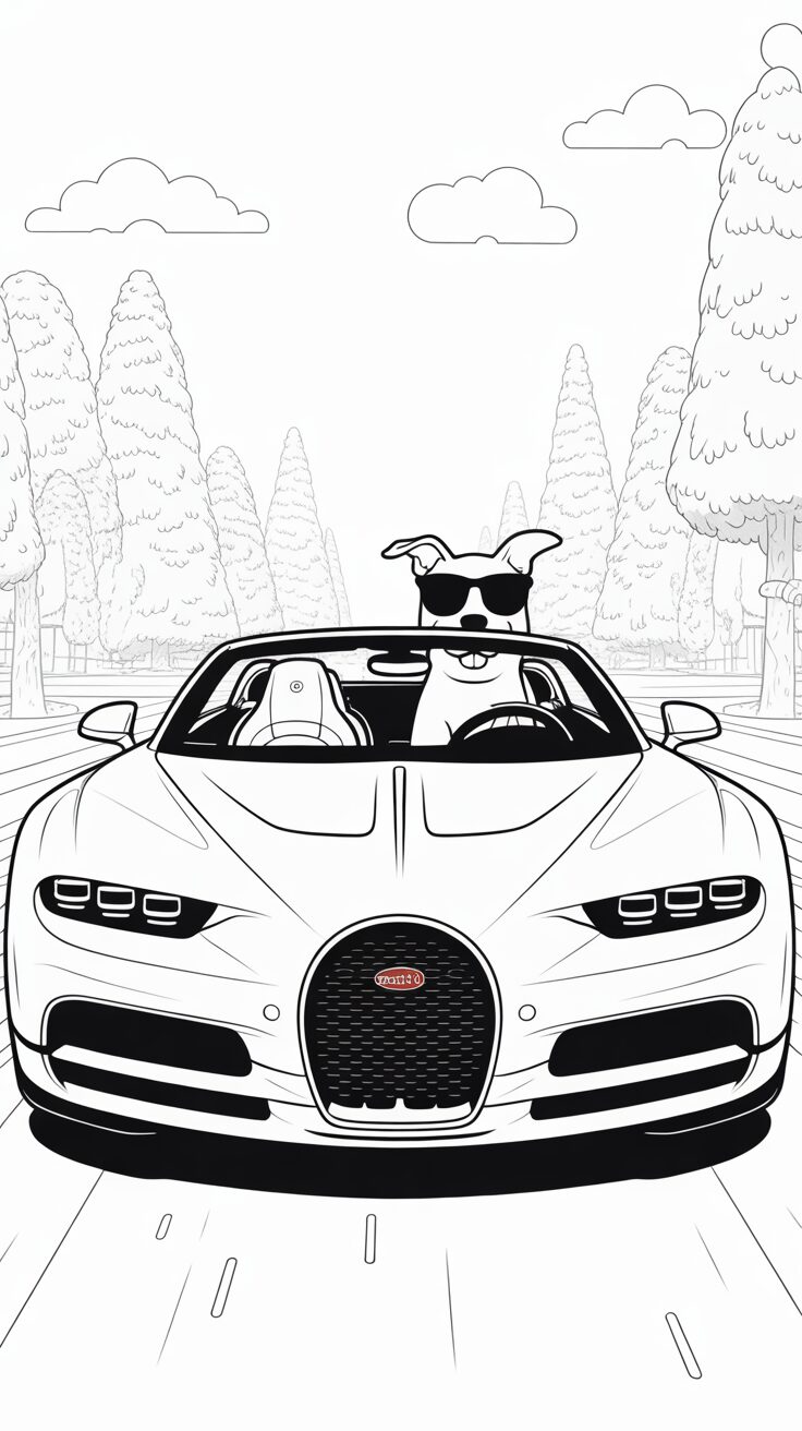 bugatti coloring pages