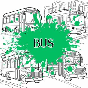 Bus Coloring Page
