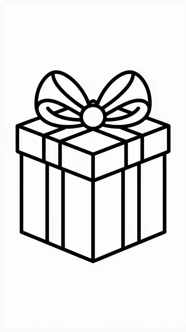 gift coloring sheet