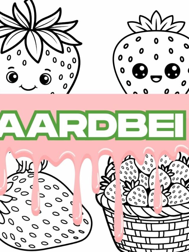 Aardbei Kleurplaat