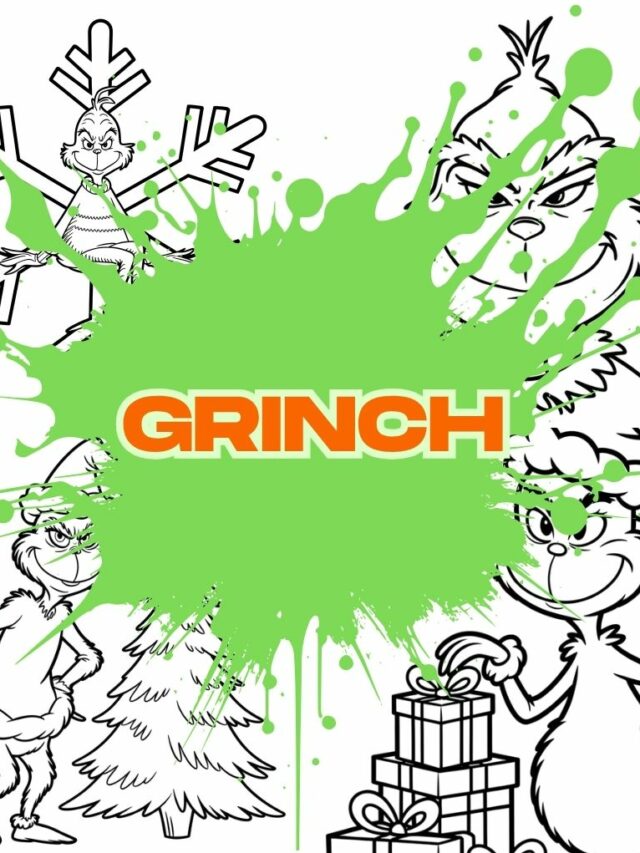 Grinch kleurplaat