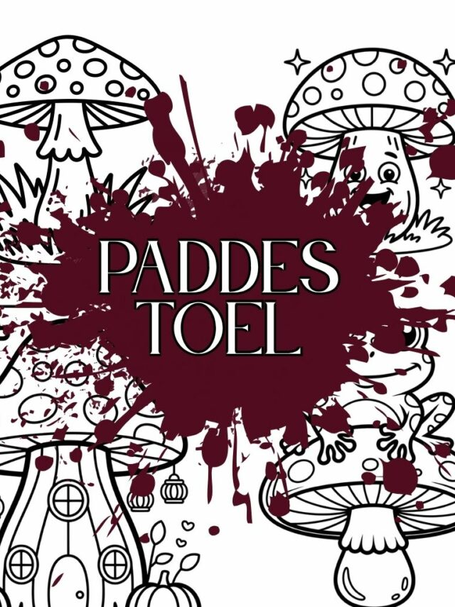 Paddestoel kleurplaat