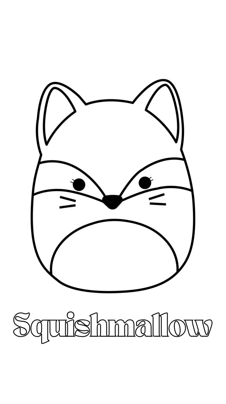 christmas squishmallow coloring pages