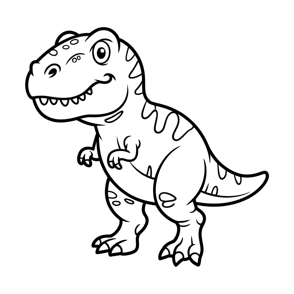 t-rex coloring pages