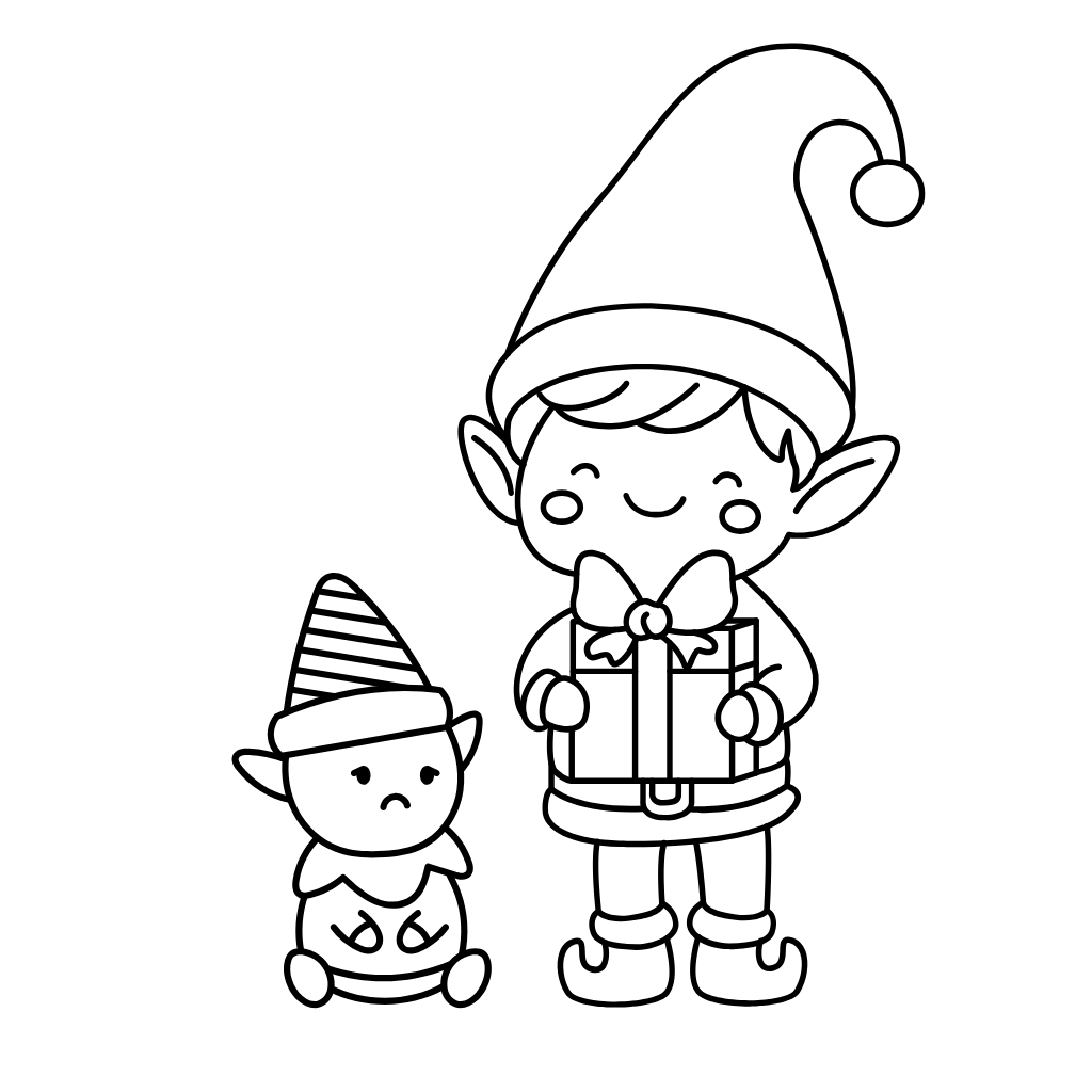 elf on the shelf printable coloring pages