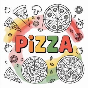Pizza Coloring Pages