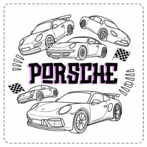 Porsche Coloring Pages