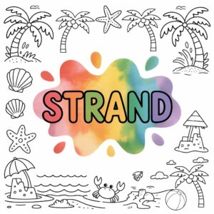 Beach Coloring Pages