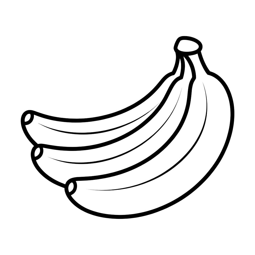banana coloring page