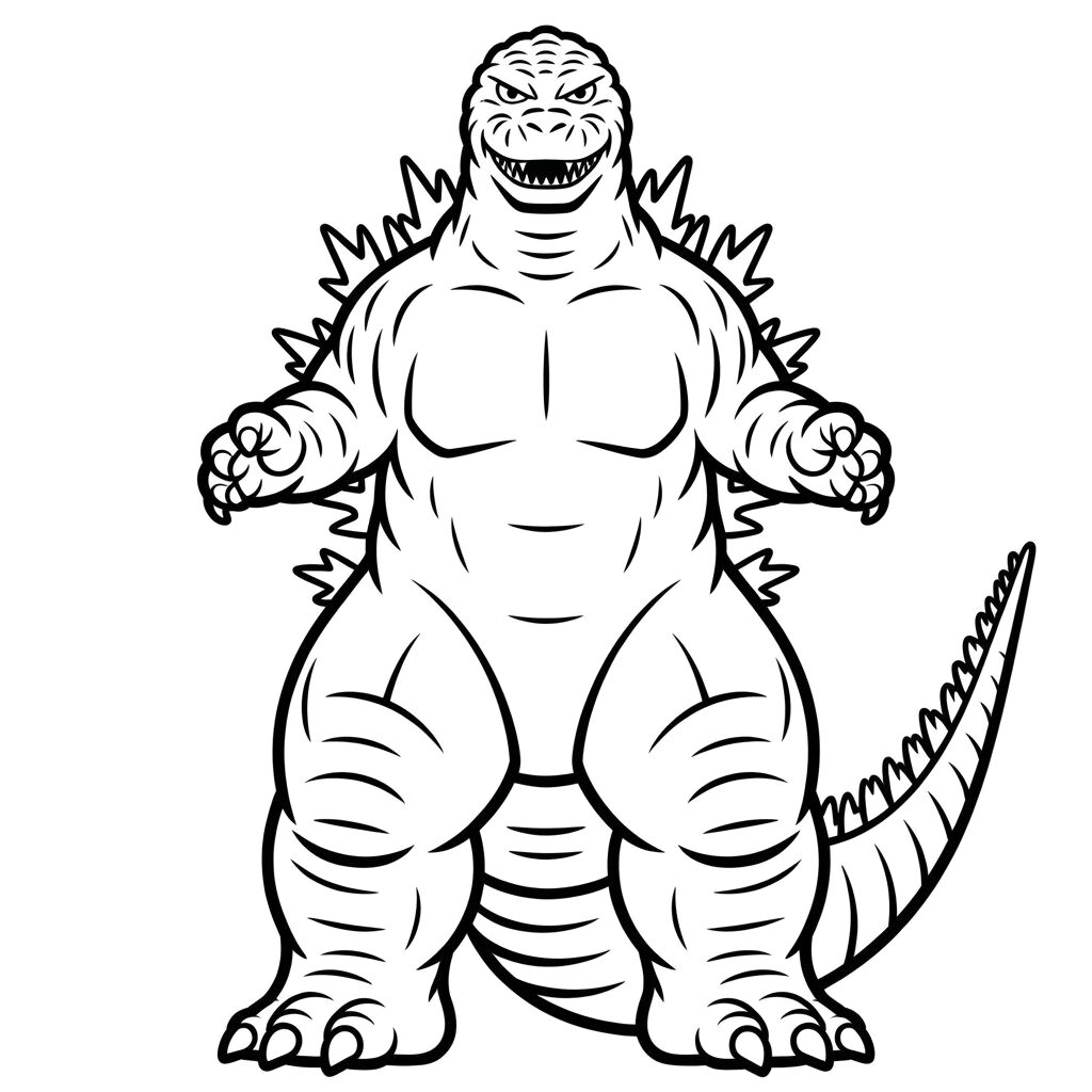 godzilla coloring pages printable