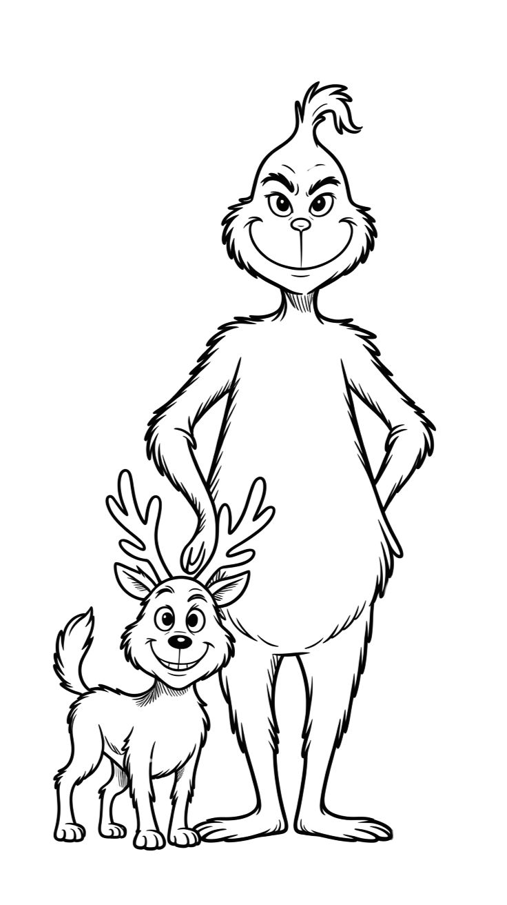 grinch coloring pages free