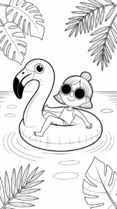 beach coloring sheets