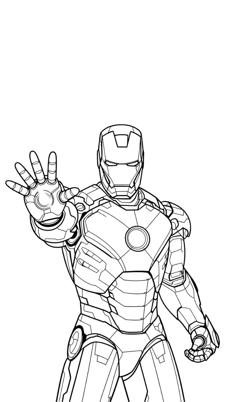 iron man coloring book pages