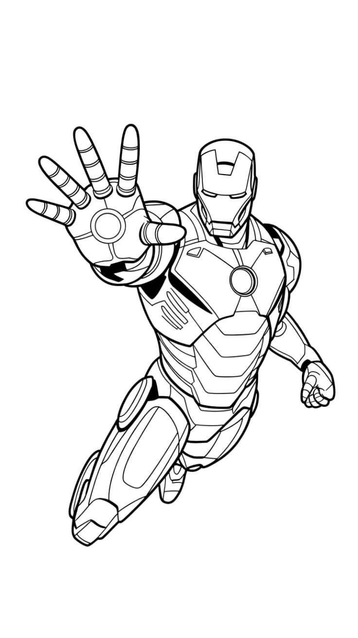 iron man color sheets