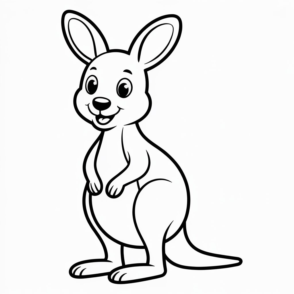 kangaroo coloring pages printable