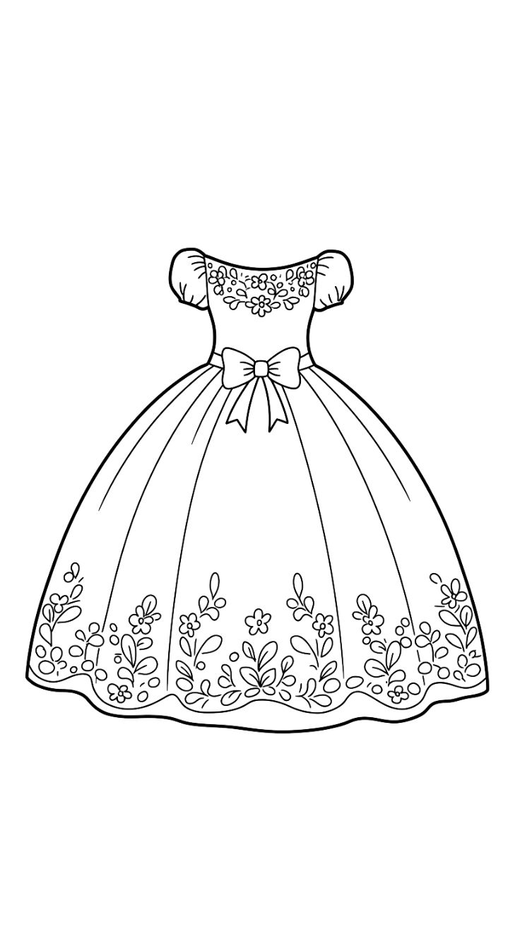 clothing design coloring pages