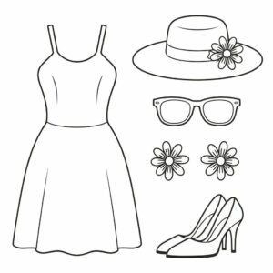 clothes coloring pages