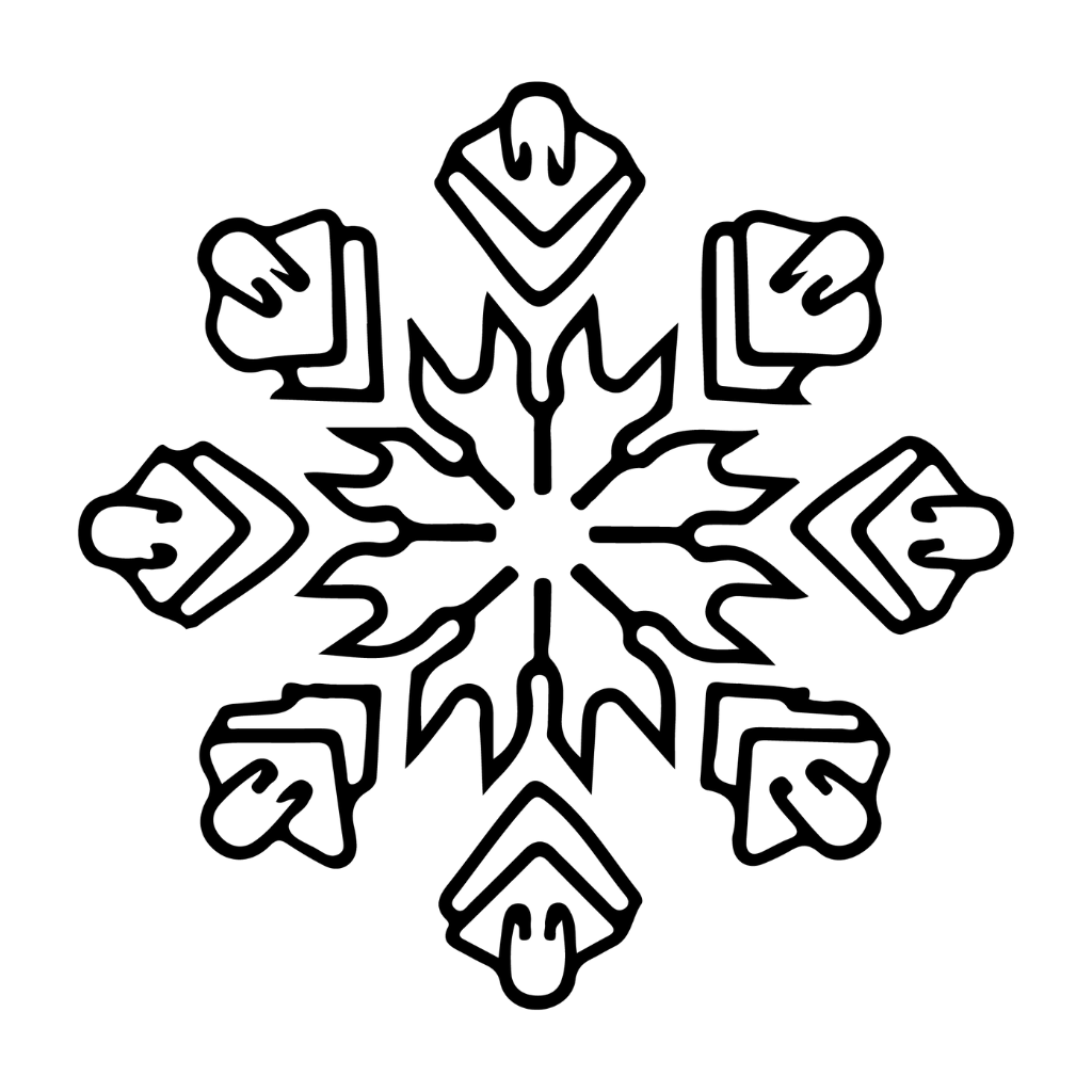 coloring pages of snowflakes
