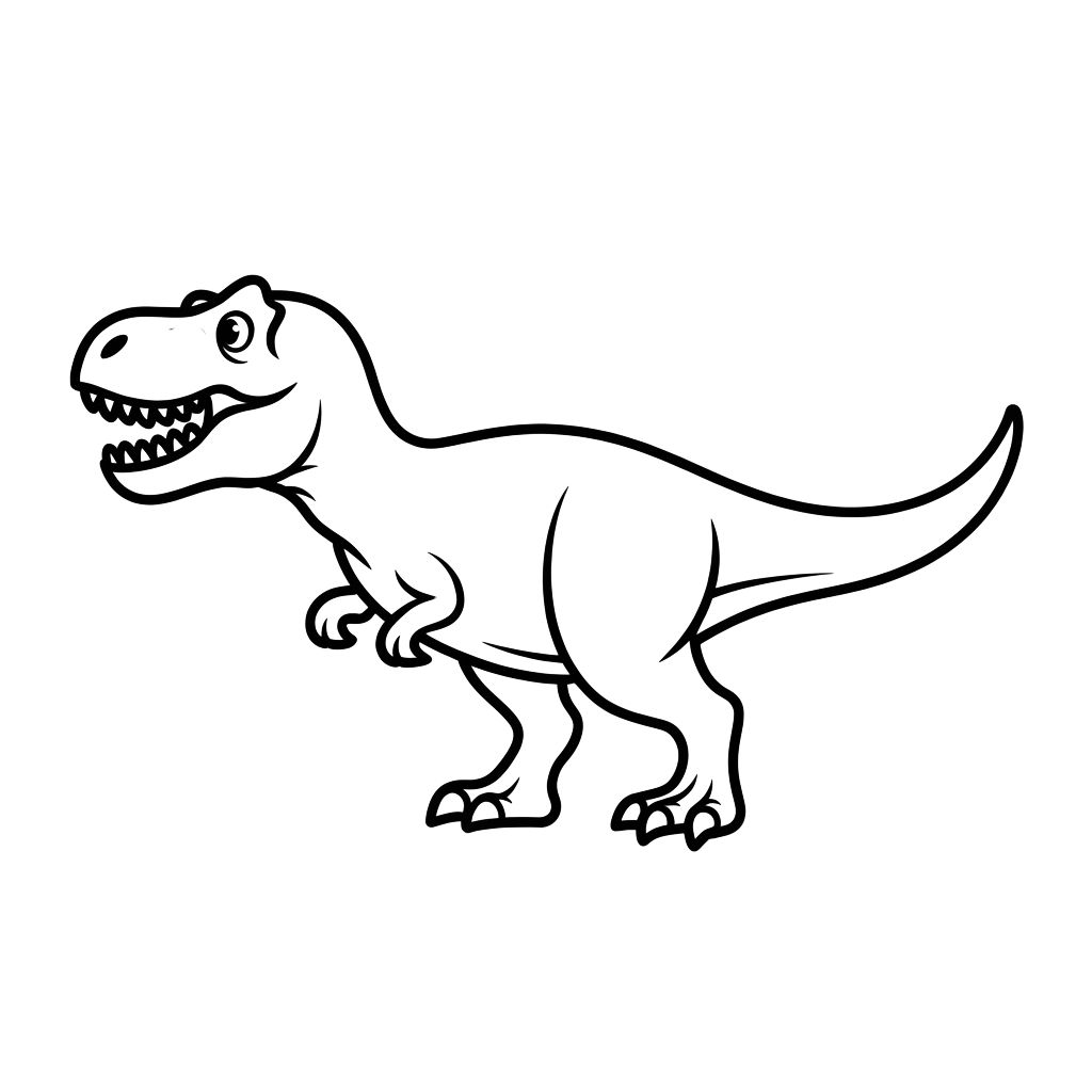 dinosaur t rex coloring page