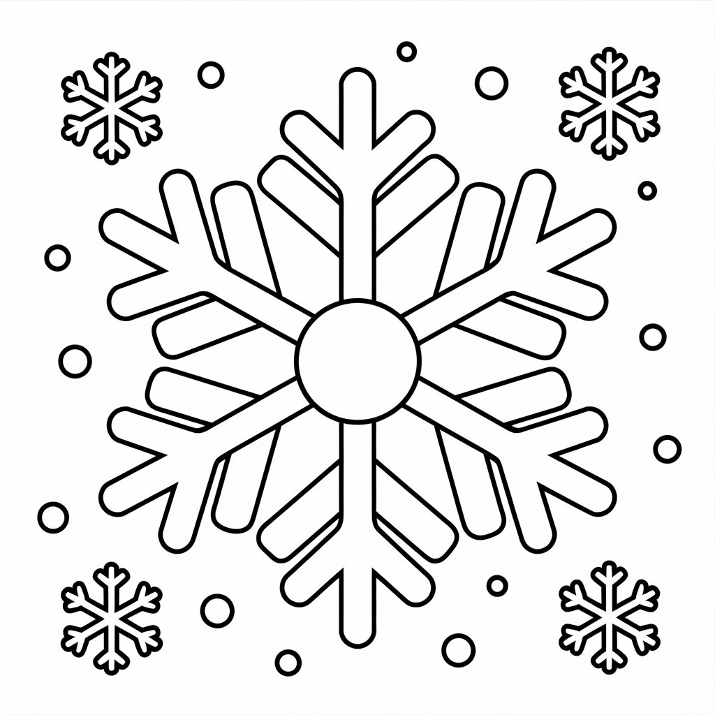 snowflakes coloring pages