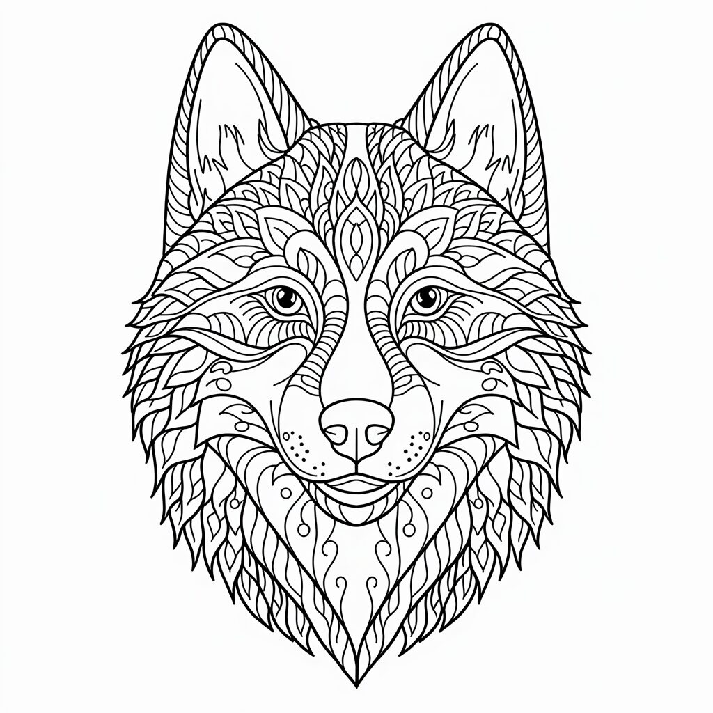 coloring pages of husky puppies