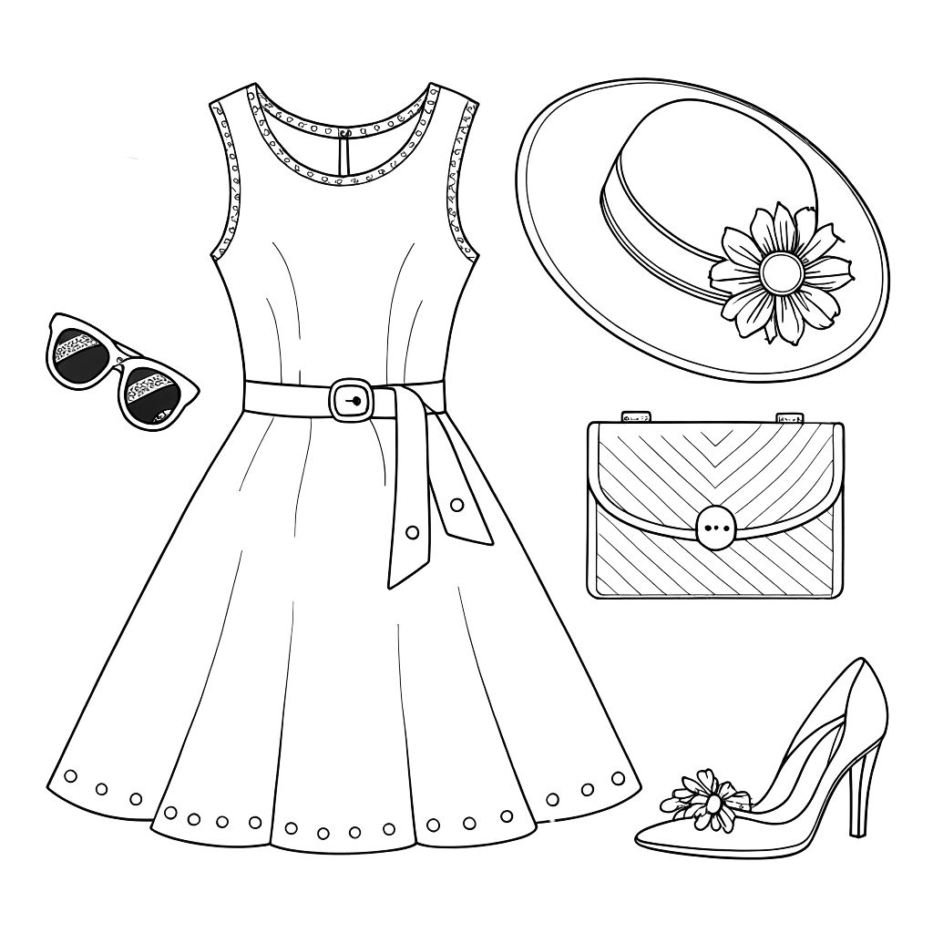 clothing coloring pages